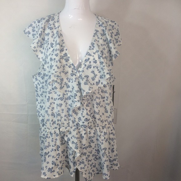 NEW 1.State womens size XL Blouse Floral - Picture 1 of 7